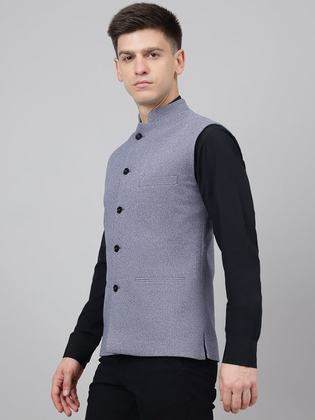 Richlook Jawahar Jacket Blue waistcoat for Men's