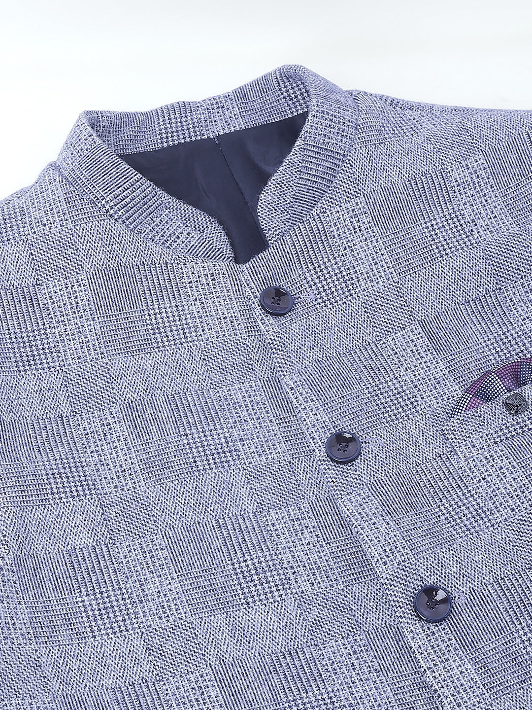 Richlook Jawahar Jacket style Blue waistcoat for Men's