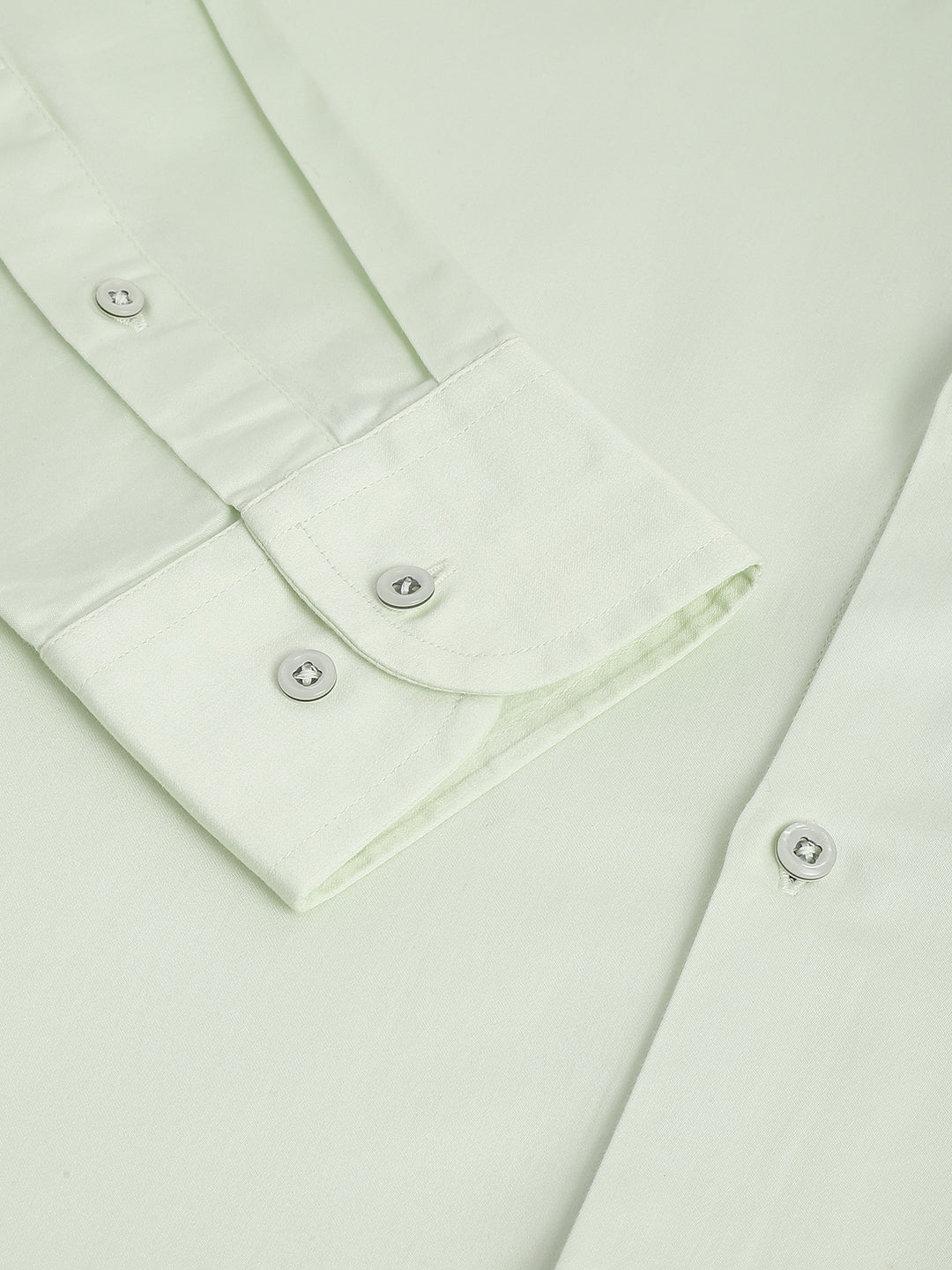 Men Light green Solid Standard Club Wear Shirt