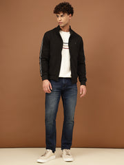 Richlook Men Black Full Sleeve Jacket