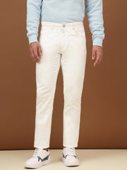 Richlook Men White Slim Fit Jeans