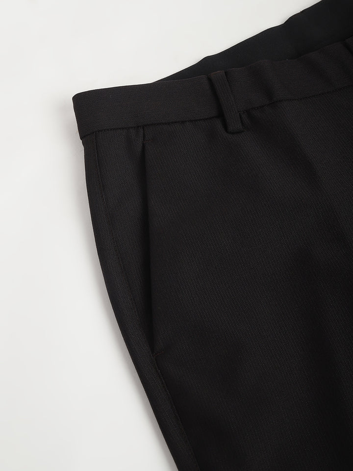 Men After Dark Standard Fit Solid Formal Trouser