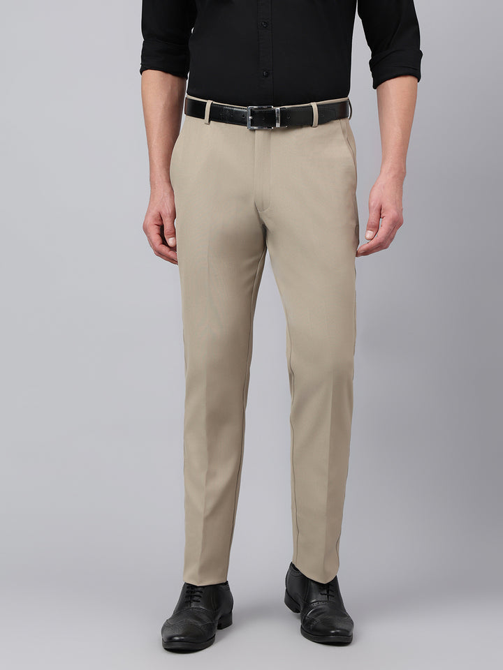 Men Tree House Standard Fit Solid Formal Trouser