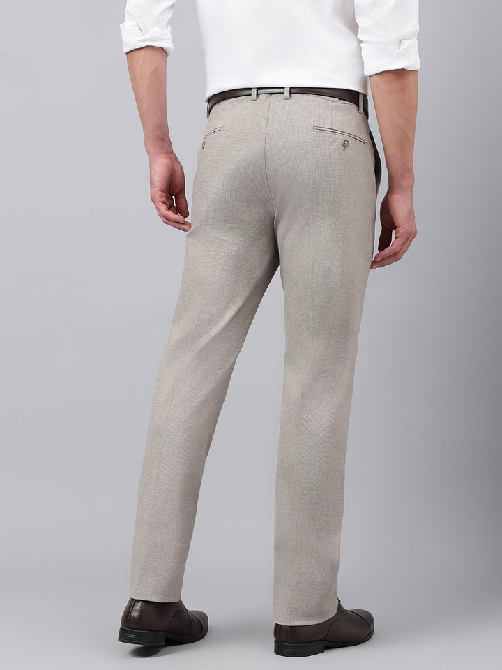 Men Elmwood Standard Fit Solid Formal Trouser