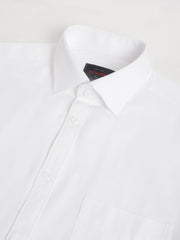 Men White Standard Fit Solid Formal Shirt