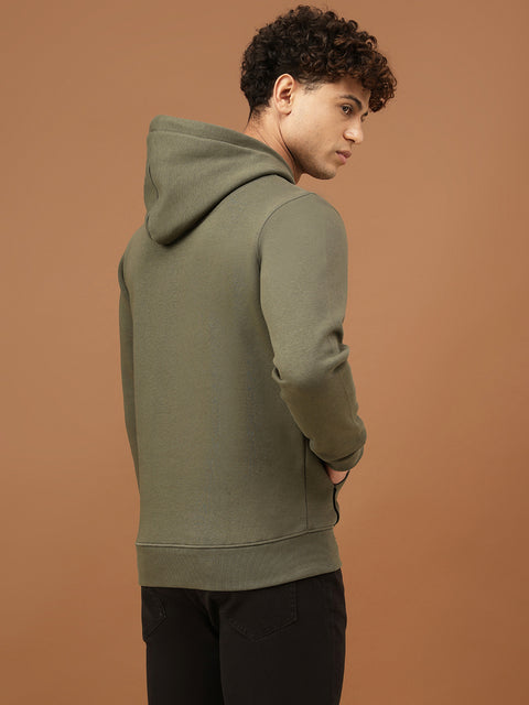 Richlook Men Olive Hoodie