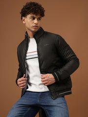 Richlook Men Grey & Black Reversible Jacket