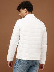 Richlook Men White Puffer Jacket