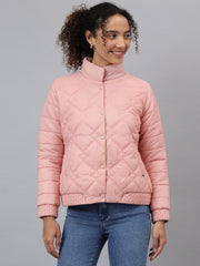 Richlook Women Pink Puffer Jacket