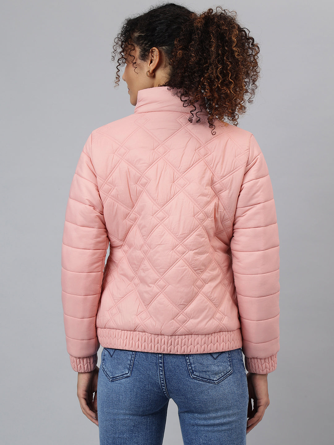 Richlook Women Pink Puffer Jacket