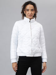 Richlook Women White Puffer Jacket