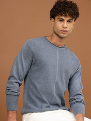 Richlook Men Self Design Sweater