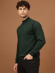 Richlook Men High Neck Knit Sweater