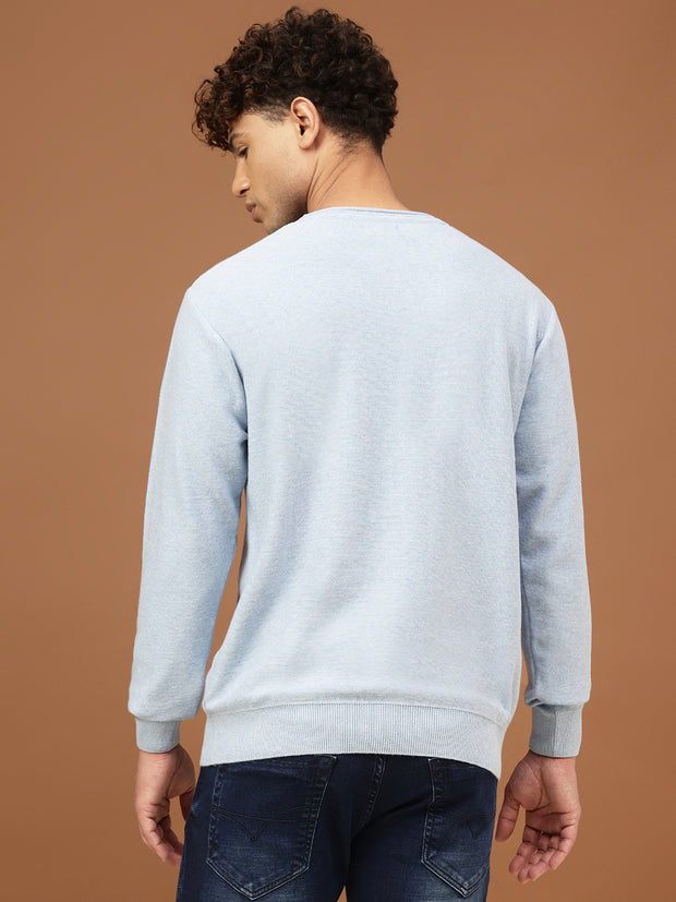 Richlook Men Crew Neck Mélange Sweater