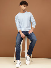 Richlook Men Crew Neck Mélange Sweater