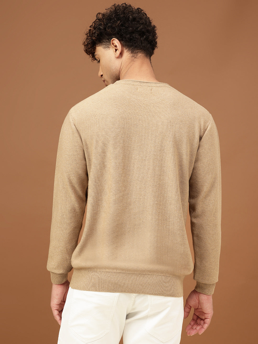 Richlook Men Crew Neck Mélange Sweater