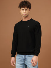 Richlook Men Solid Round Neck Sweater