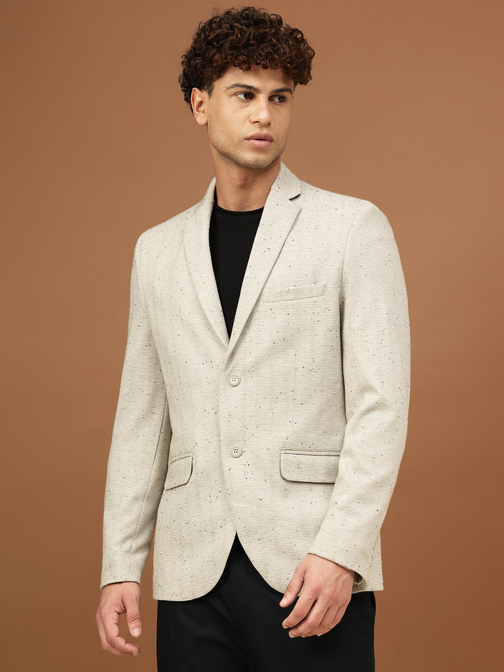 Richlook Men Desert Grey Smart Fit Blazer