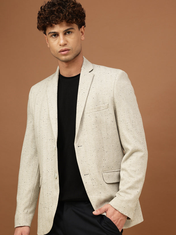 Richlook Men Desert Grey Smart Fit Blazer