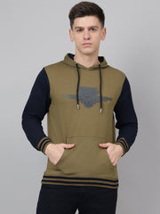 Richlook Regular Fit Olive Sweatshirt for Men's