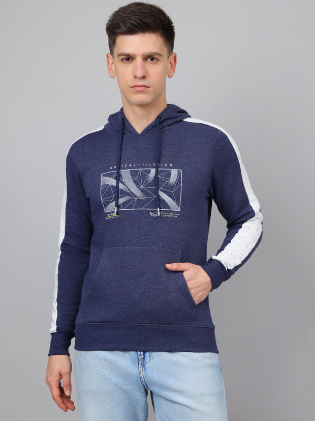 Richlook Regular Fit Navy Sweatshirt for Men's