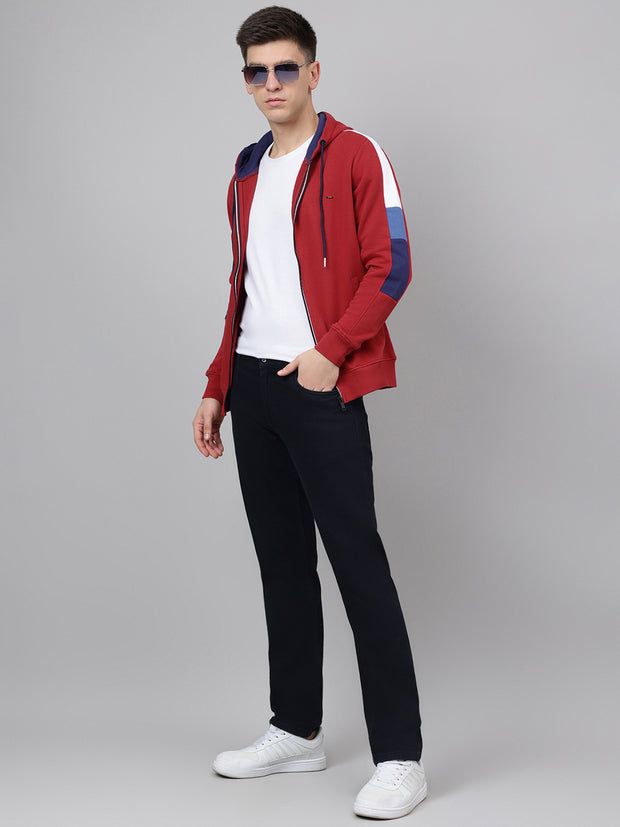 Richlook Regular Fit Tamattow Red Sweatshirt for Men's