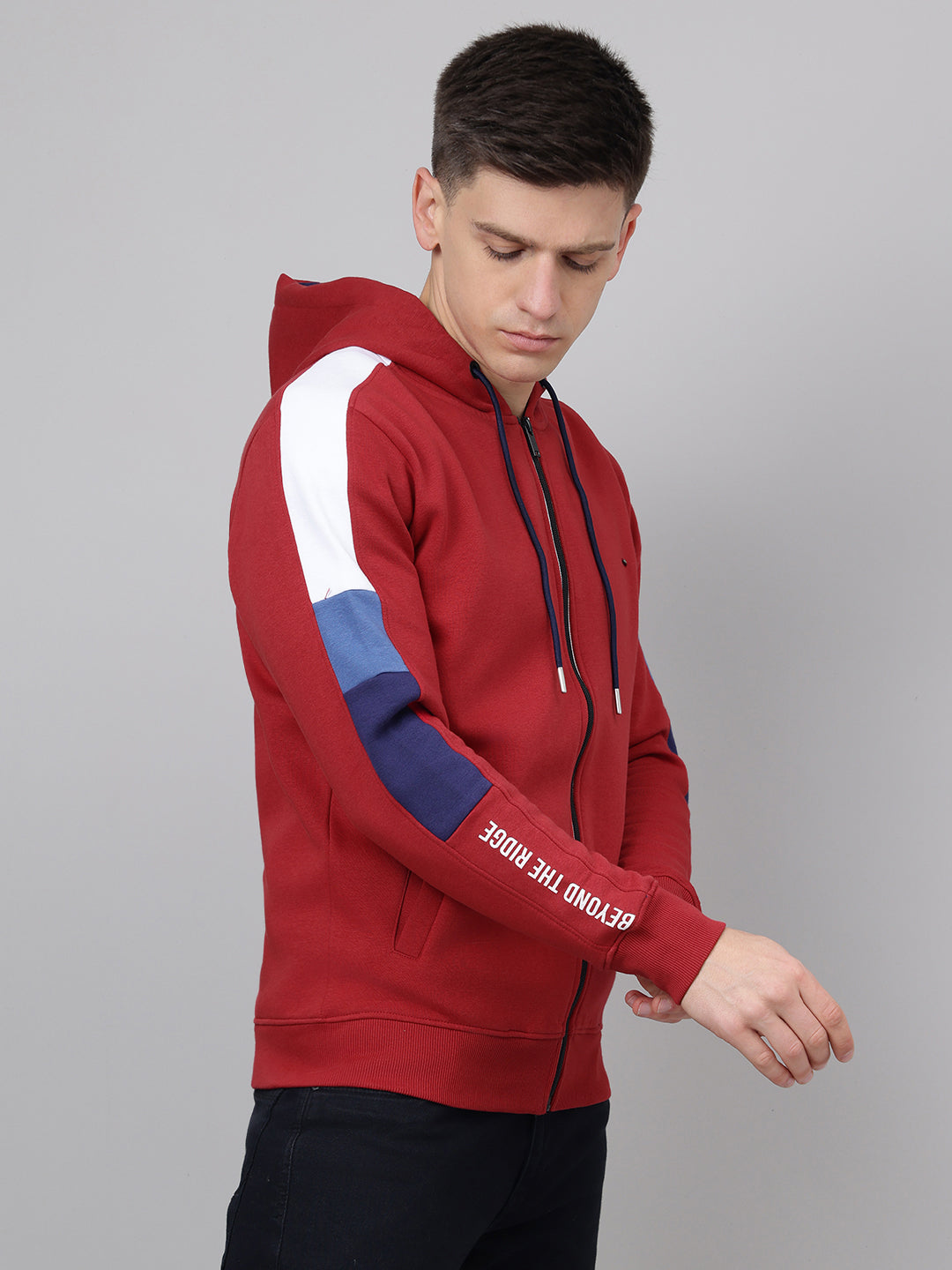 Richlook Regular Fit Tamattow Red Sweatshirt for Men's