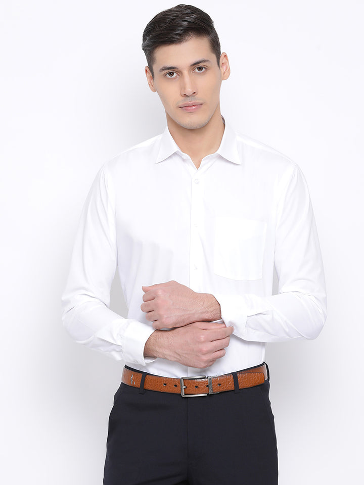 White Formal Regular Fit Shirt