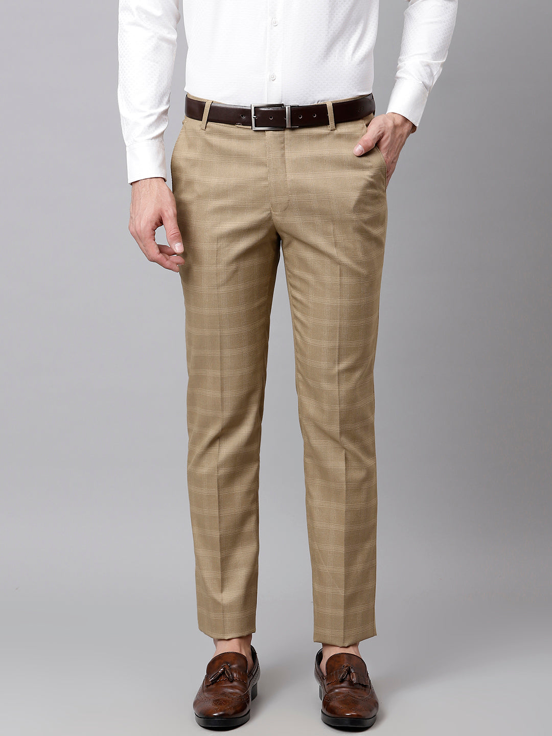 Buy Beige Trousers & Pants for Men by JOHN PLAYERS Online | Ajio.com