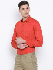 Rust Slim Fit Clubwear Shirt