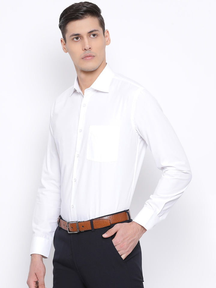 White Formal Regular Fit Shirt