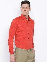 Rust Slim Fit Clubwear Shirt