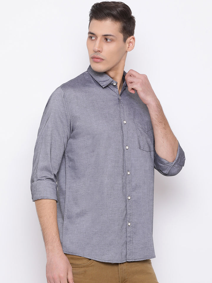 Smoke Slim Fit Casual Shirt