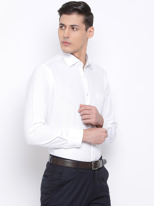 White Formal Regular Fit Shirt