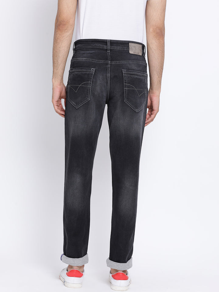 Men Smoke Mid Rise Stretchable Jeans