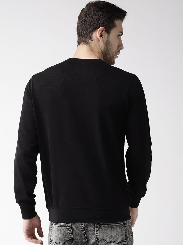 Printed Black Sweatshirt back view