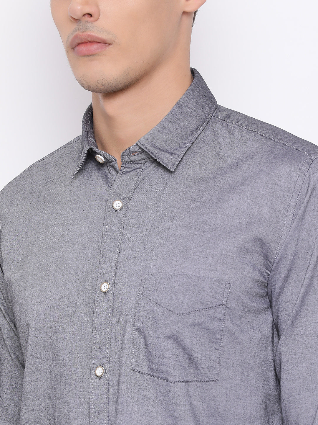 Smoke Slim Fit Casual Shirt